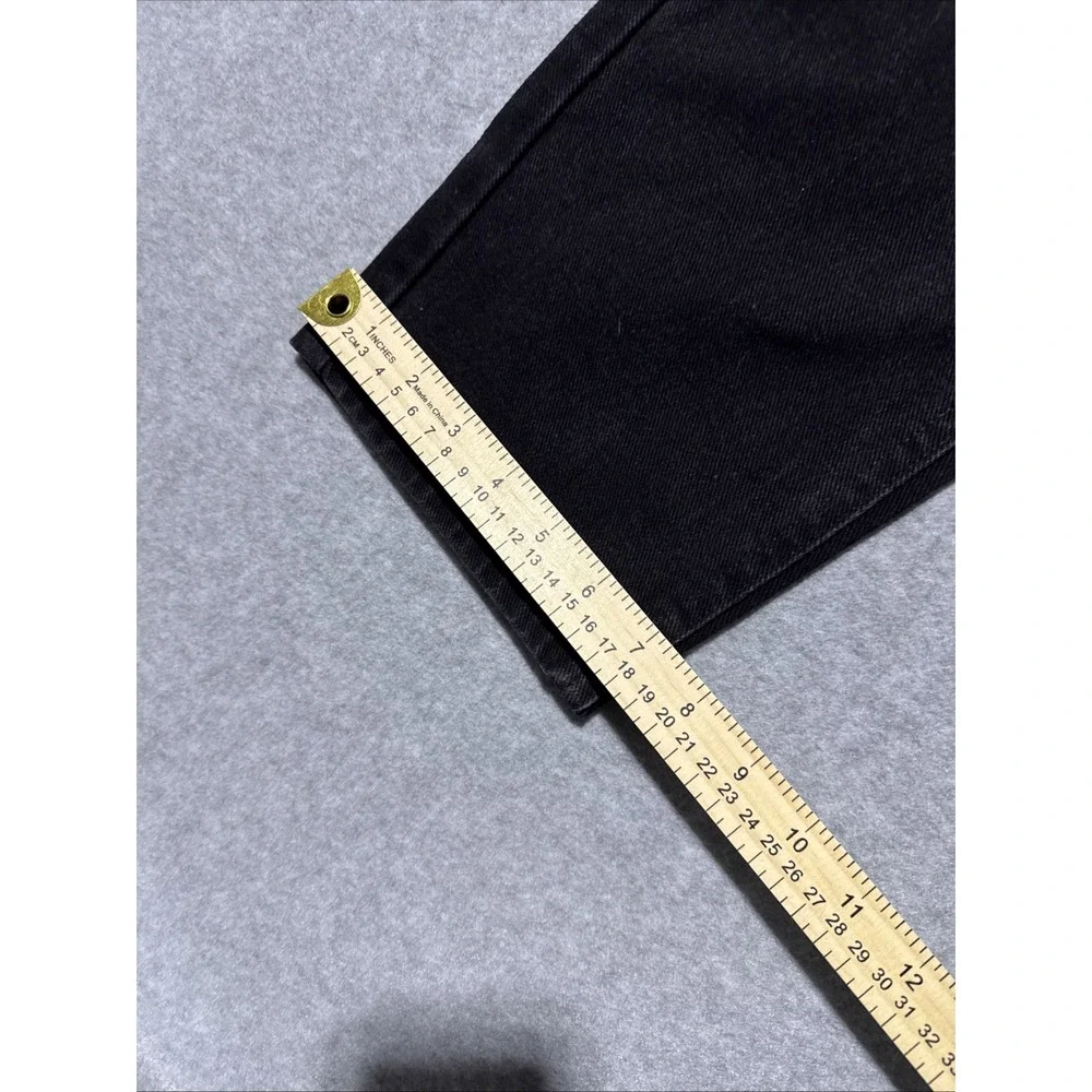 Lee Jeans Pants Womens Size 12 P Petite Black Tapered Leg (#2019)